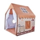 thumbnail image 2 of Jugar la tienda de campaña Indoor Playhouse Decoración de la sala plegable Interior al aire libre Princesa Tienda de juego para parques niños y niñas Marrón, 2 of 10