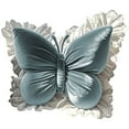 thumbnail image 2 of Seyotauo Butterfly Throw Pillow, Butterfly Shaped Decorative Pillow for Sofa Couch Bed, Plush Velvet Lumbar Support Cushion for Office Chair & Car Seat, 2 of 7