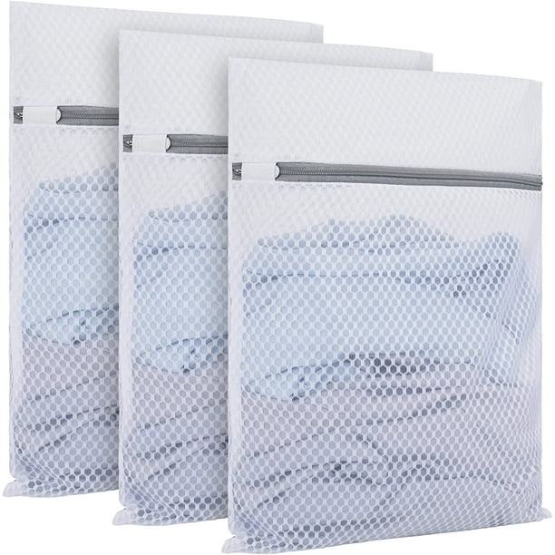 Ktinnead 3 Pack Laundry Wash Mesh Laundry Bags with