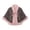 Pink Capes & Cloaks, variant on UTSJKR Women's Checkered Furry Trim Poncho Cape, Fall Winter Warm Open Front Shawl Coat, Loose Fit Outer Layer for Dating and Daily Wear Pink