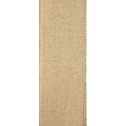 Offray Ribbon, Natural 2 1/2 inch Woven Burlap Woven Ribbon, 9 feet