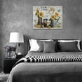 thumbnail image 5 of Farmhouse Sunflower Wall Art Country Sunflower Pictures Wall Decor Rustic Flower Canvas Print Painting Modern Home Artwork Decorations For Bathroom Living Room Bedroom Framed 12"X 16", 5 of 6