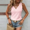 thumbnail image 4 of FJUCHAI Womens Tops Vest V-Neck Sleeveless Soft Summer Tees Loose Vest S-XXL, 4 of 10