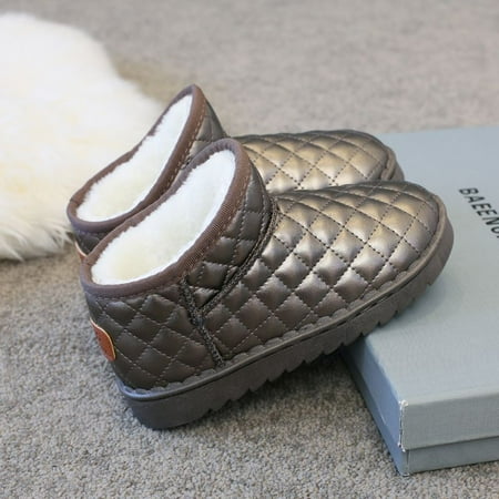 

fleece-lined Warm Boots 2024 Winter New Children‘s Snow Boots Waterproof Cotton Shoes for Boys and Girls