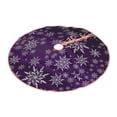 thumbnail image 2 of Kll Snowflake Gradient Purple Christmas Tree Skirt 36",Party Decorations Farmhouse For Christmas Decorations Holiday Party, 2 of 8