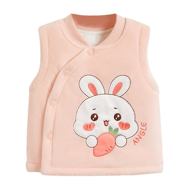 EDFBUYKRS Gilet Sans Manches pour Enfants en Bas Âge Veste Chaude Automne Hiver