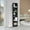 20#Black, variant on DUOSONG Vinton Xs Bookcase Compact Bookshelf With Multiple Shelves, Black Black Pine Furniture Office File Cabinets & Storage Cabinets
