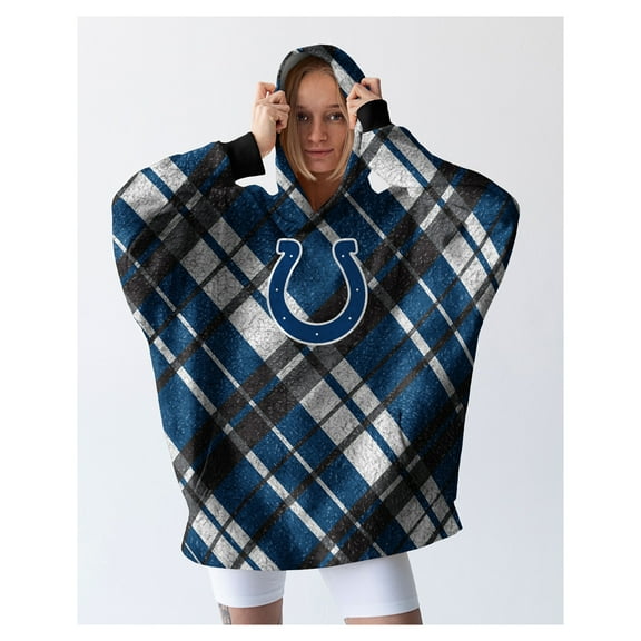Pegasus Indianapolis Colts 34" x 34" Digital Dash Sherpa Hooded Fan Cape
