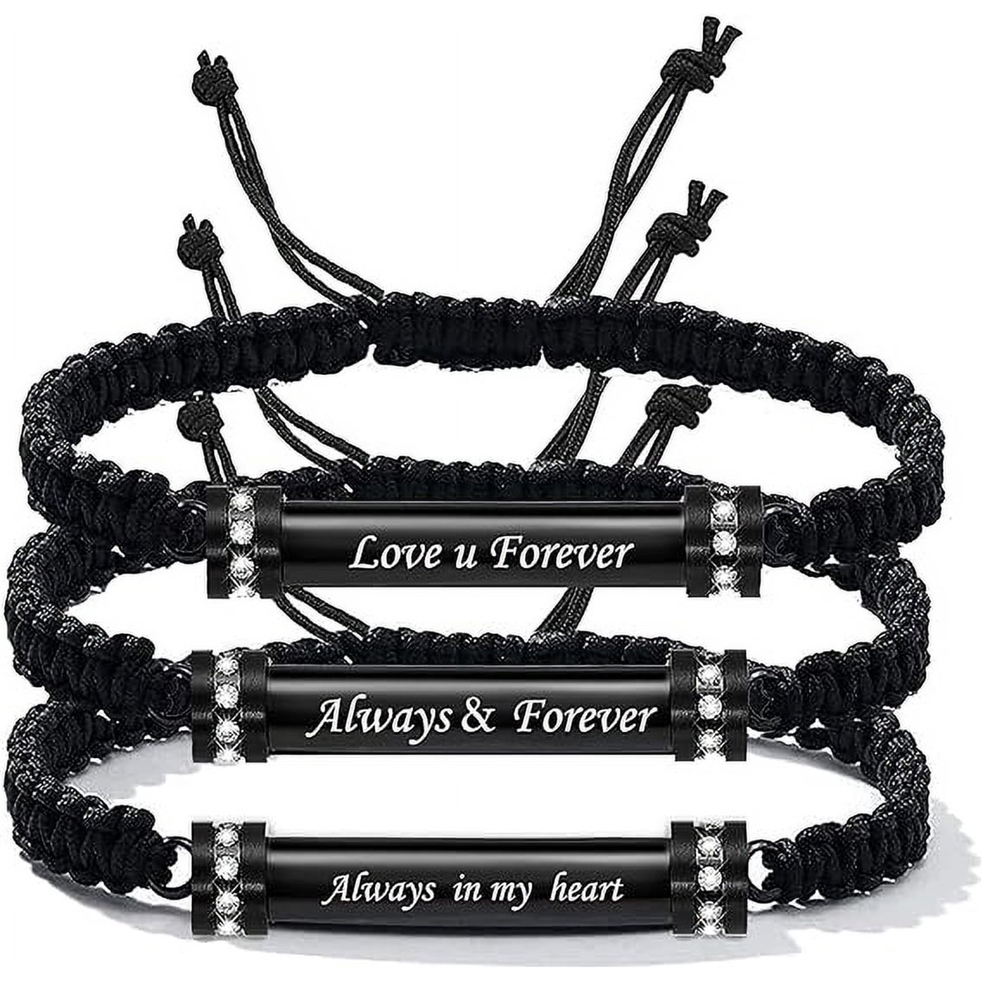 Cylinder Cremation Jewelry Urn Bracelet for Ashes for Women Men - Adjustable Cremation Jewelry Rope Urn Bracelet Keepsake Hollow Urn Bangle for Ashes