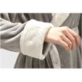 thumbnail image 5 of Albornoz de mujer otoño e invierno Yupao bordado LOGO salón de belleza SPA sudadera pijama camisón, gris, L, 5 of 5
