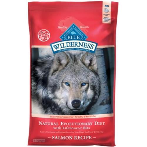 Blue Buffalo Blue Wilderness Natural Adult High Protein Grain Free Salmon Dry Dog Food 24 lbs.