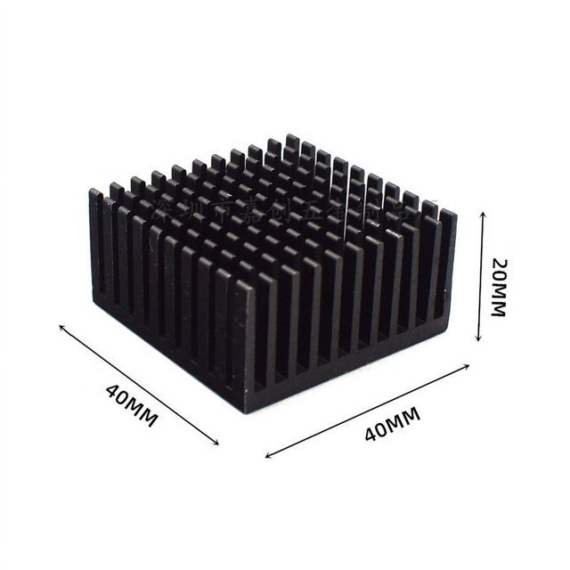 Aluminum Heatsink Radiator Heat sink for Electronic IC Chip RAM MOS Dynatron Raspberry Pi Cooling With Thermal Conductive Tape 40x40x20mm
