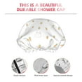 thumbnail image 5 of Kdxio Rabbit And Carrot Print Shower Cap for Women,Elastic and Reusable,Double Waterproof Layers Bathing Hat, 5 of 9