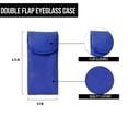 thumbnail image 2 of Estuche para anteojos ili New York con doble solapa de cuero cobalto, 2 of 5