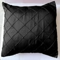 thumbnail image 2 of Pintuck Taffeta Decorative Throw Pillow/Sham Cushion Cover Black, 2 of 3
