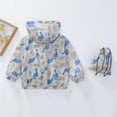 thumbnail image 6 of Curuila Infant Child Girls Coat With Zipper Long Sleeve Dinosaur Print Hooded Jacket For Girls Summer Lightweight Comfort Outerwear Size 3-4 Years, 6 of 9