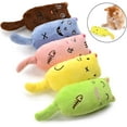 thumbnail image 2 of 5-Pack Bite-Resistant Catnip Cartoon Mouse Chew Toys for Kittens & Cats, Durable Teething Toys with Catnip, 2 of 7