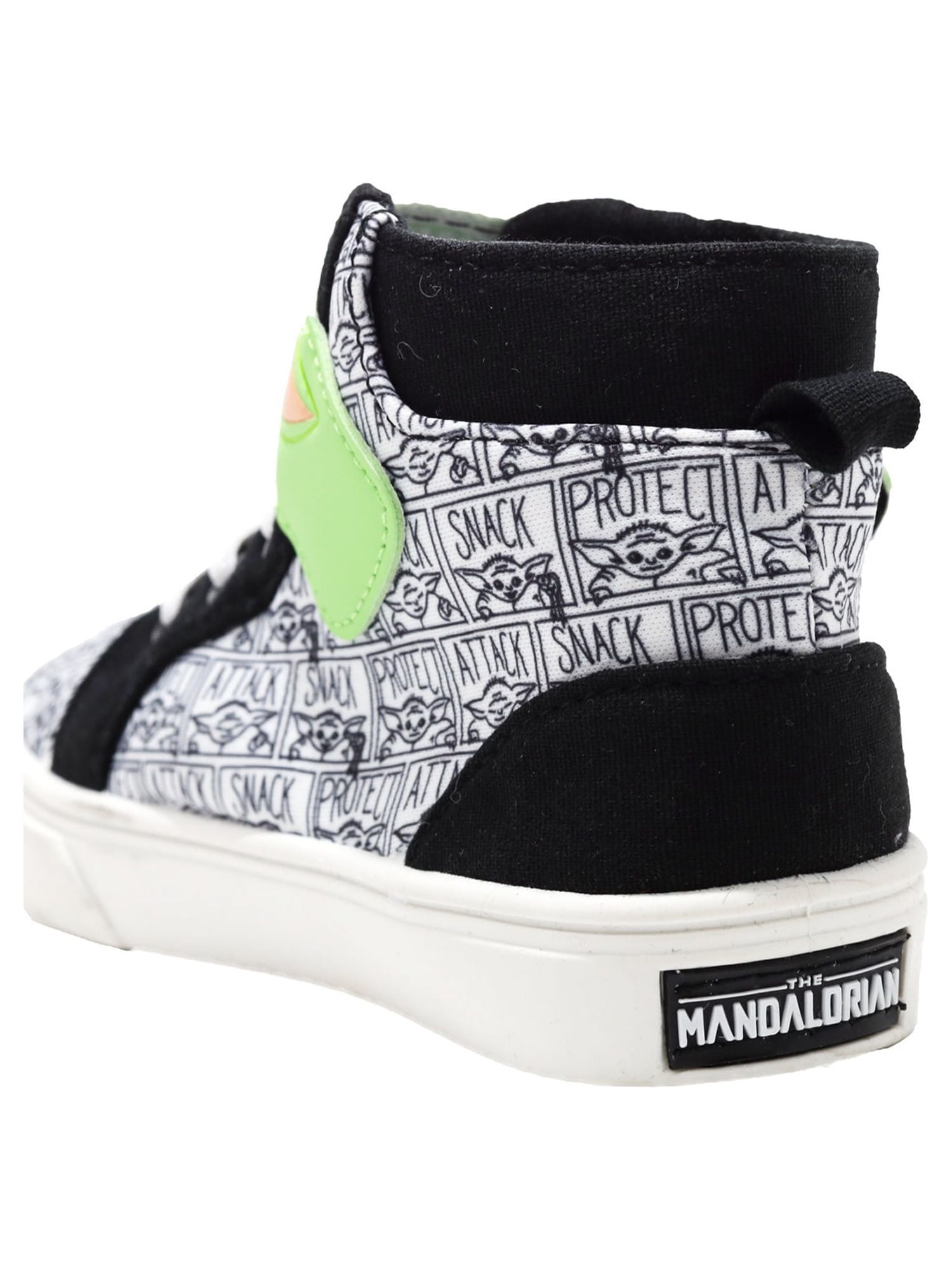 Baby Yoda Unisex Kids Casual and Dress High Top Sneakers, Size 9