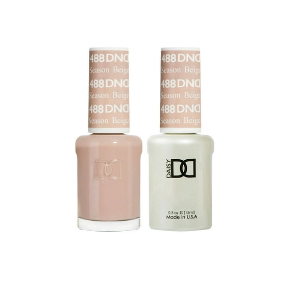 DND Nail Gel & Lacquer DUO - #488 Season Beige 0.5 oz each