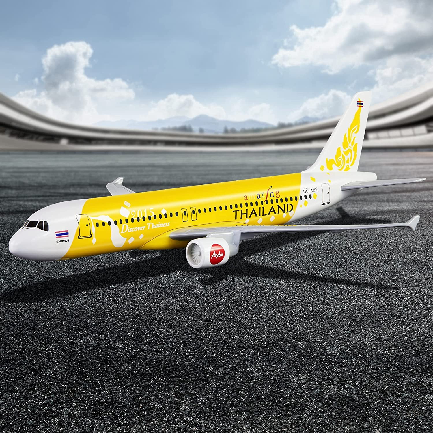Couleur Thaïlande A320 Avion en alliage métallique moulé sous pression