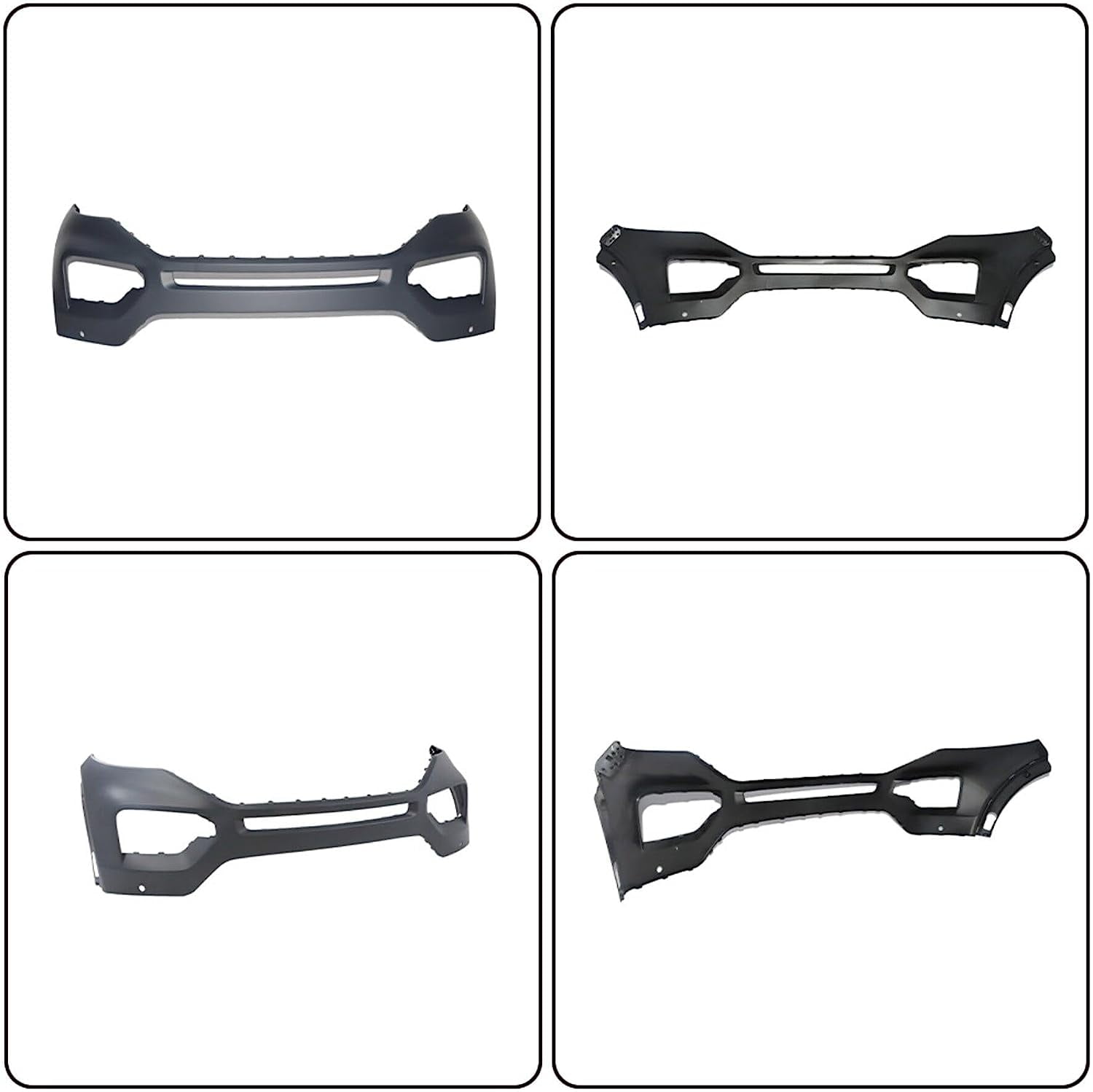 waltyotur Front Bumper Replacement for Ford Explorer 2020 2021 with Park Sensor Holes
