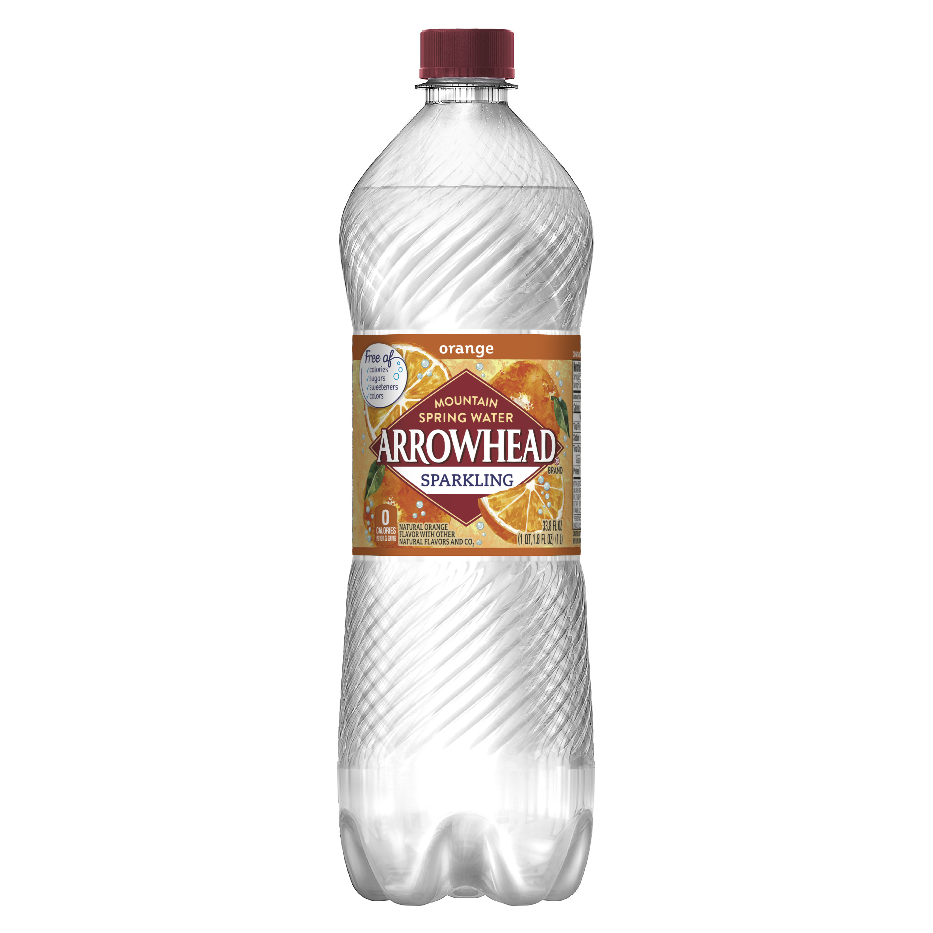 Arrowhead Sparkling Water, Orange, 33.8 oz. Bottle - Walmart.com