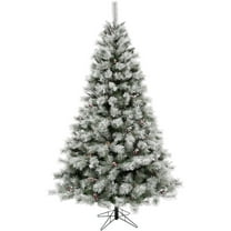 Fraser Hill Farm Assorted Colors Unlit Pine Christmas Tree, 6.5' 0 Lights