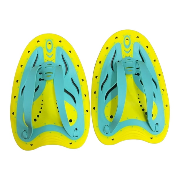 Palas de natación, guantes de natación, suministros profesionales, portátiles, ergonómicos y prácticos. Verde M