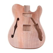 PETSOLA Electric Guitar Body Unfinished Guitar Body,Wood,Parts,Replacement,Guitar Barrel DIY Guitar Part for Electric Guitar Luthiers