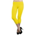 thumbnail image 2 of Vivian's Fashions Capri Leggings - Cotton, Lace Trim (Junior/Junior Plus Sizes), 2 of 4
