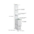 thumbnail image 2 of Impressions Vanity Slaystation Natalie Display Shelves with Drawers, Storage Cabinet (White), 2 of 6