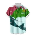 thumbnail image 3 of ZCFZJW Mens Hawaiian Shirts Funny Mexican Gulf Printed Summer Short Sleeve Button Down Graphic Holiday Beach Vacation Tees Shirt Tops Multicolor#04 XXXXXL, 3 of 6