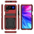 thumbnail image 5 of Compatible with Samsung Galaxy Z Flip 4 Metal Case with Kickstand Military Heavy Duty Shockproof Aluminum Case Hard Protection Cover for Galaxy Z Flip 4, 5 of 8