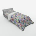 thumbnail image 2 of Ambesonne Floral Bedding Set 3 Pcs, Colorful Flower Petals, Twin, Multicolor, 2 of 2