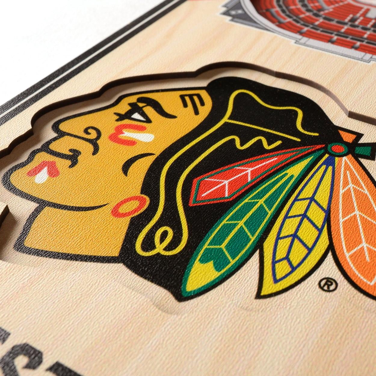 YouTheFan NHL Chicago Blackhawks 3D Stadium Banner 6x19