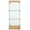 Maple, variant on Displays2go Countertop Glass Showcases, Tabletop Mount, 2 Shelves, Wood, Melamine, Glass � Clear,