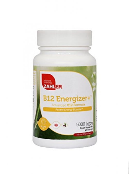 Zahlers B12 Energizer +, 5000 Mcg - Cherry - 120 Lozenges - Walmart.com