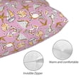 thumbnail image 3 of Pofeuu Seafood Print Polyester Microfiber Plush Pillowcases, Super Soft and Cozy Pillow Case Covers with Envelop Closure（Pillow core not included）-16"x24", 3 of 6