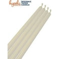 thumbnail image 6 of Hyoola, 10 inch Handmade All Natural Beeswax Unscented Taper Candles - White - 10 Hour (12 Pack), 6 of 6