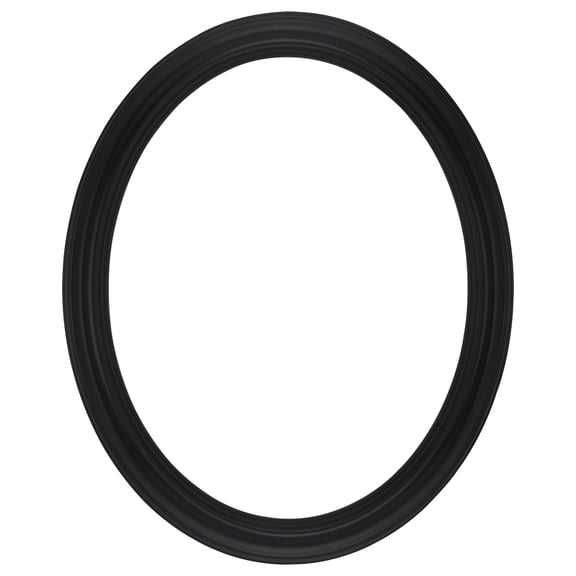 Stein Design Oval Frames - Hand-Finished Open-Back Oval Frames for Canvas, does not include glass or backing - [Black - 20"x24"]