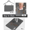 thumbnail image 4 of -Absorbent Pet Food Mat-Dog Food Mat Anti Stains Quick Dry Dog Mat for Food and Water Bowls-Dog Water Bowl Mat for Messy Drinker-Pet Supplies Mat for Dog Cat Puppy Kitten etc, 4 of 6