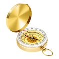 thumbnail image 4 of Compass Pocket Watch Style Brass Clamshell Outdoor Northward Arrow Portable Travel Metal Compass With Luminous, 4 of 4