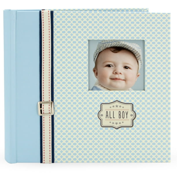 C.R. Gibson Baby Boy Memory Book Album For 4x6 Photos With
