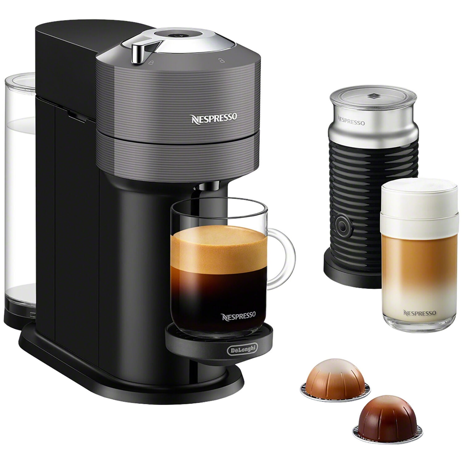 Nespresso Vertuo Next Premium Espresso Machine by DeLonghi - Black Ros