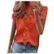thumbnail image 2 of Puntoco - Camiseta informal de manga corta con cuello en V y volantes de verano para mujer Puntoco Puntoco-3121, 2 of 7