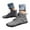 Grey, variant on Gyexs Mens Snow Boots Size 13, Winter Shoes Women Wide Width, Breathable, Bungee, Riding, Almond Toe, Winter Clothes, Black, Size 7