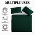 thumbnail image 6 of IR Imperial Rooms 3-Piece Chevron Pattern Microfiber Bedspread & Quilt Set with 2 Pillow Shams, Queen/Full, Emerald Green, 6 of 12