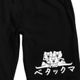 thumbnail image 7 of Betakkuma Kanji Title Men's Black Lounge Shorts-Small, 7 of 7