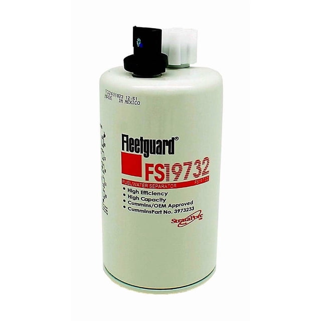 Separador de combustible y agua Fleetguard FS19732 para motores Cummins
