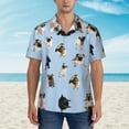 thumbnail image 4 of Pug Hawaiian Shirts For Men, Summer Short-Sleeve Relaxed-Fit Button-Down Shirts Small, 4 of 9